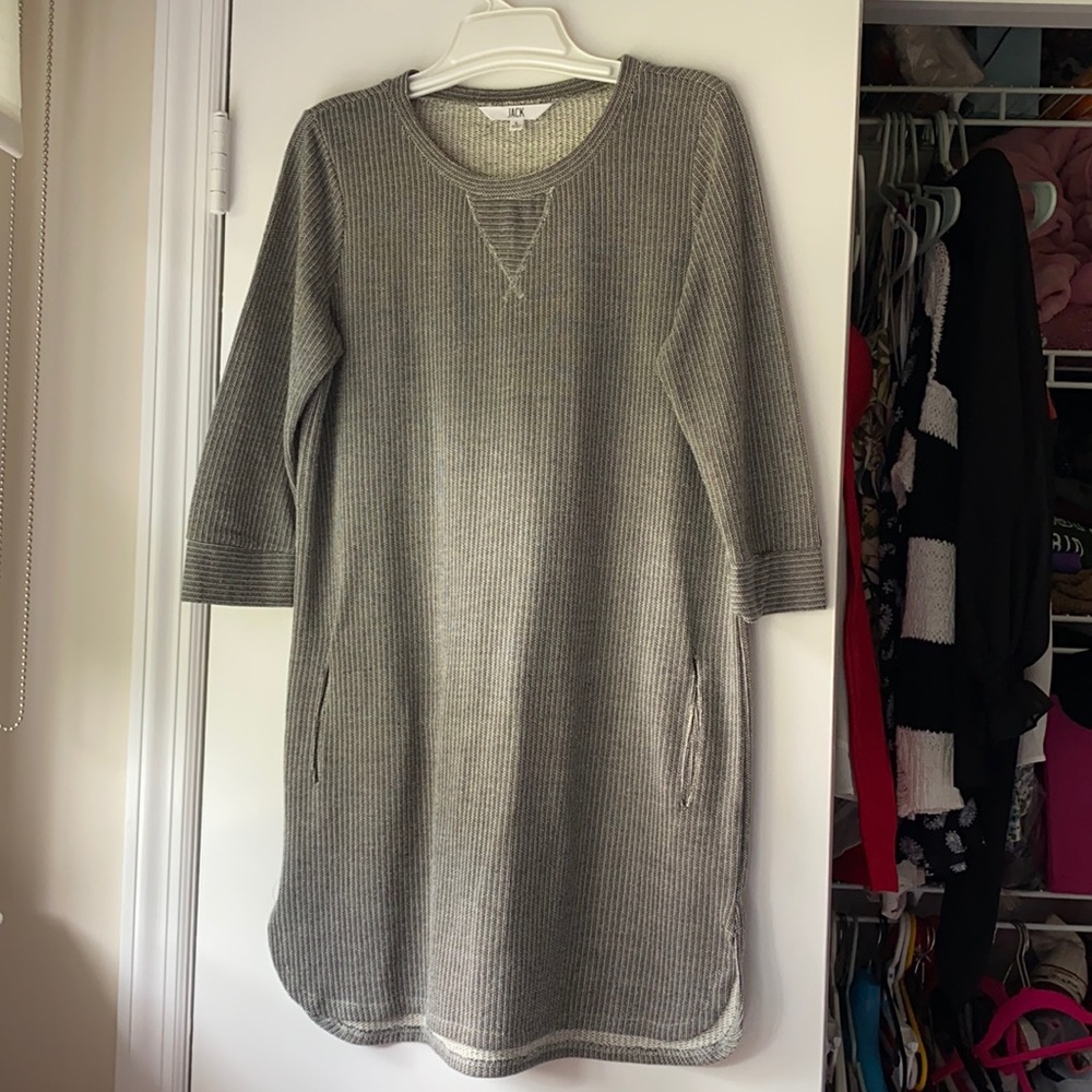 Jack Gray Knit Sweater Dress